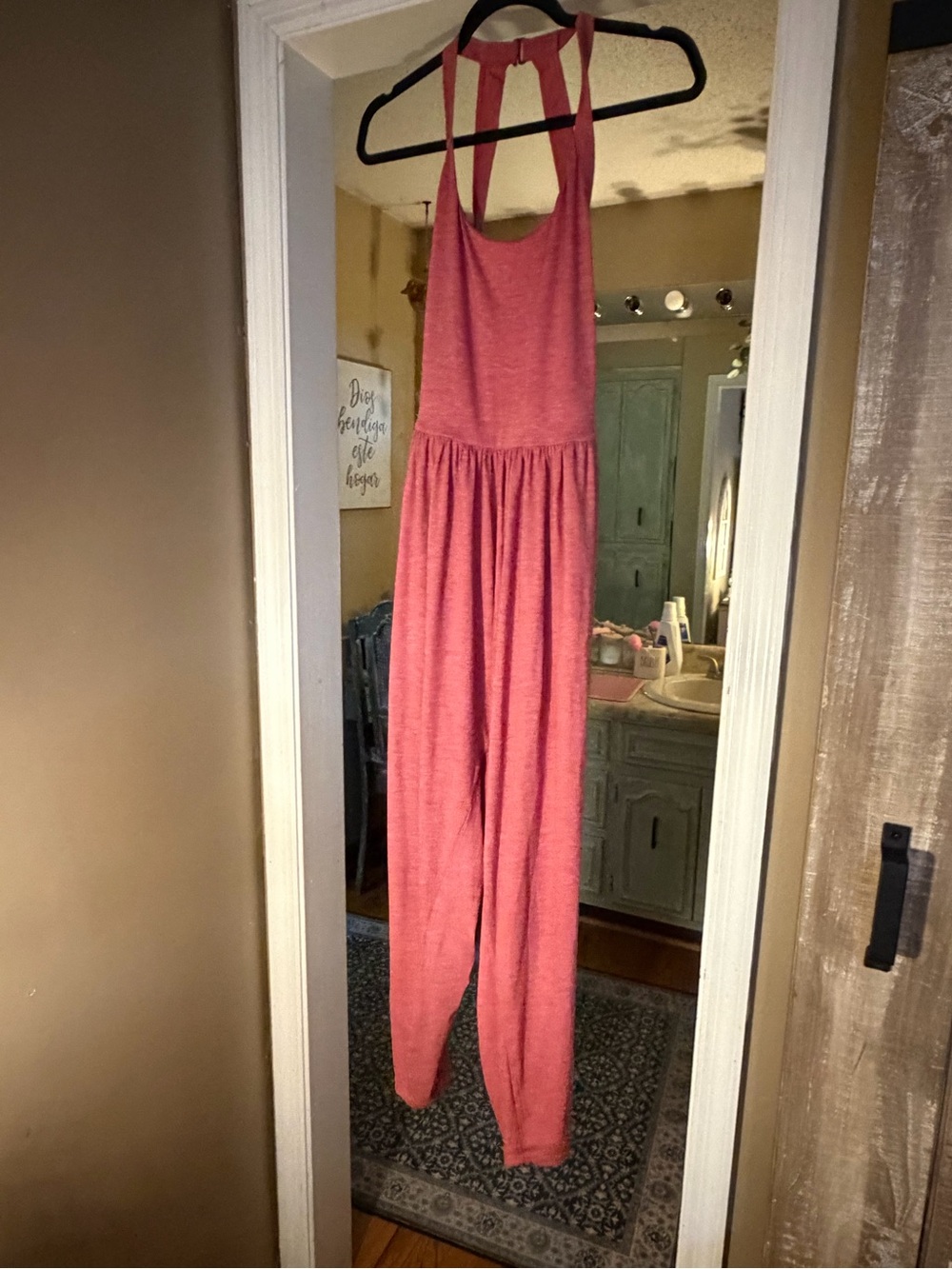 HALARA Rose Mauve Sleeveless Tie-Back Jumpsuit